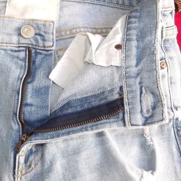 MOTHER Jeans, 25, Destroyed, The Sinner/Thanks for Nothin', Light Blue Ankle - Picture 10 of 16